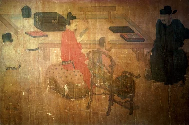 Três homens bem-lidos de Lieou-Li Tang na conversa